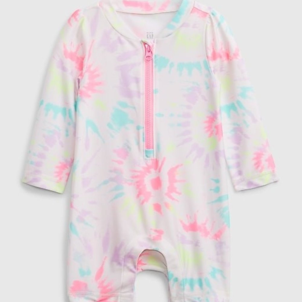 Gap Baby Recycled Tie-Dye Swim One-Piece 6 month